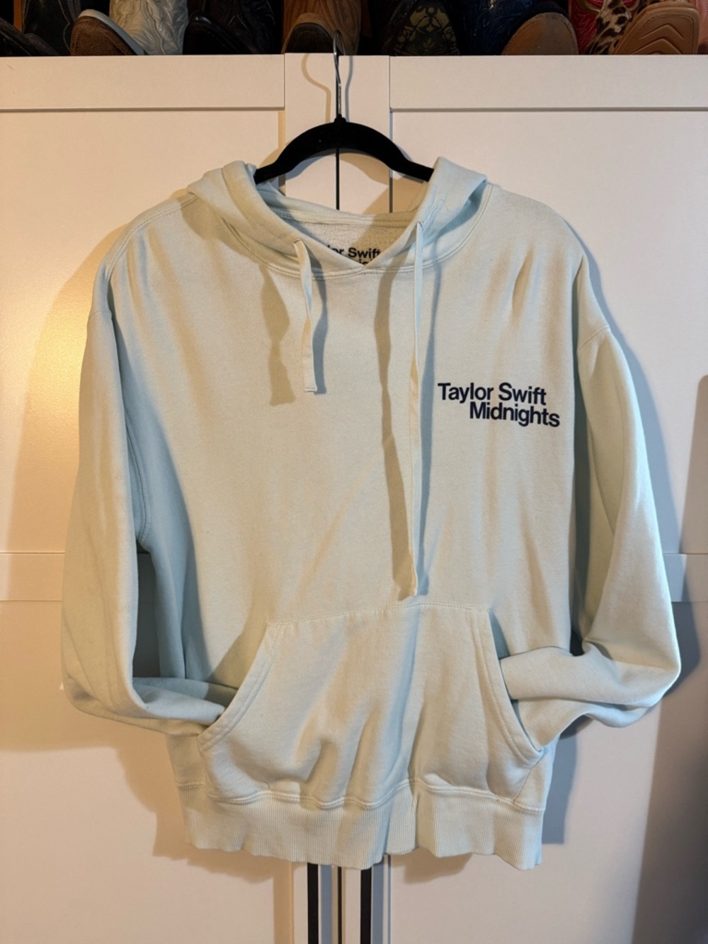 Taylor Swift Pale Blue Midnights Pullover Hoodie